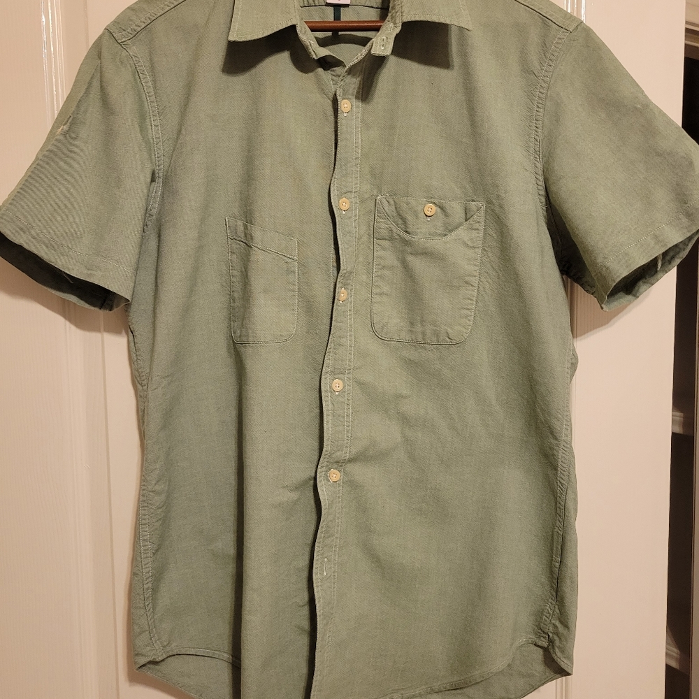 Filson Light Sage Green Casual Button Down Shirt